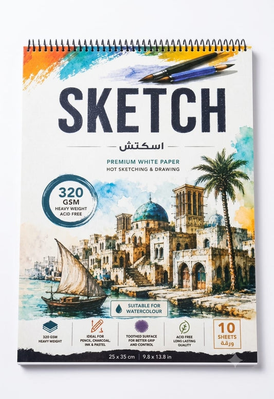 اسكتش قطن 320جرام 35*25